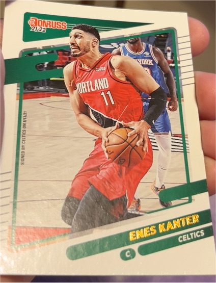 2021-22 Donruss #39 Enes Kanter Boston Celtics — front