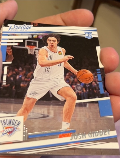 2021-22 Panini Chronicles Prestige #75 Josh Giddey Rookie — front