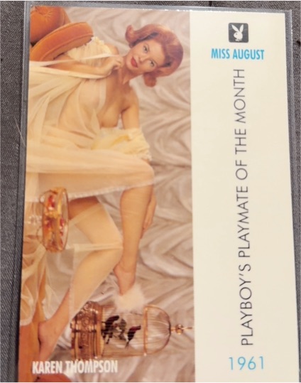 1961 Playboy Miss August Karen Thompson — front