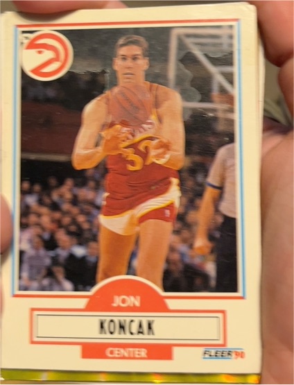 1990-91 Fleer Update #U-1 Jon Koncak — front