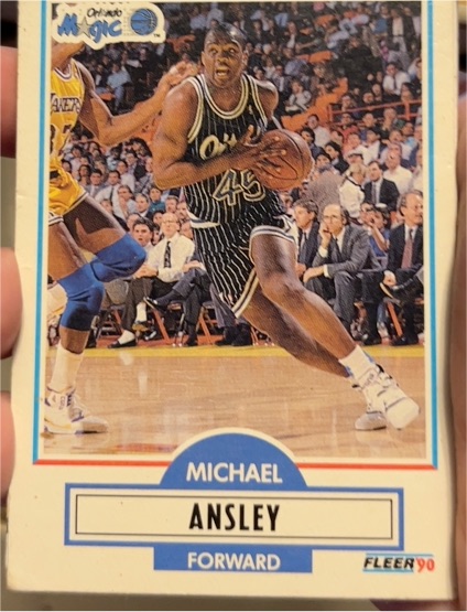 1990-91 Fleer Update #U-66 Michael Ansley — front