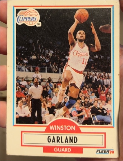 1990-91 Fleer #85 Winston Garland — front