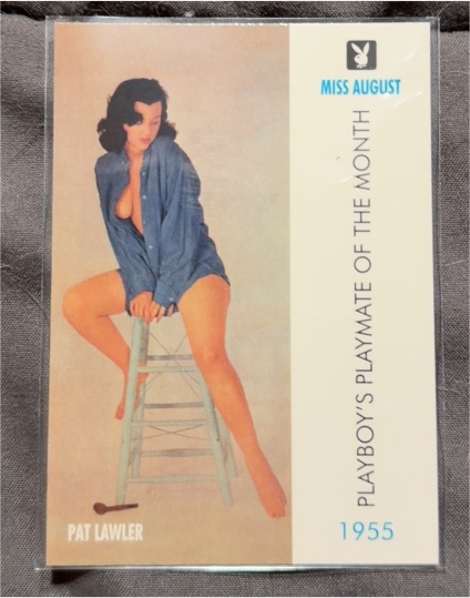 1996 Playboy Centerfold Collector Card August #6 Pat Lawler — front