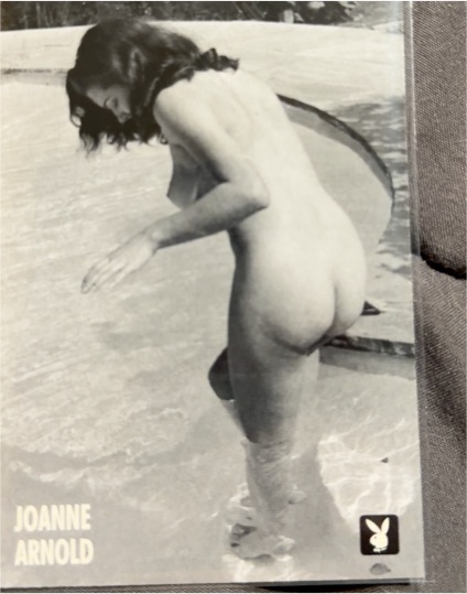 1996 Playboy Centerfold Collector Card August #5 Joanne Arnold — front