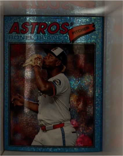 2026 Topps Heritage Chrome #185 Ronel Blanco — front