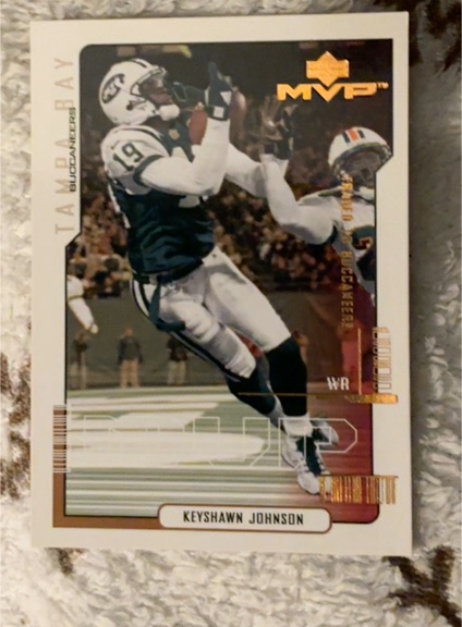 2000 Upper Deck MVP #115 Keyshawn Johnson — front