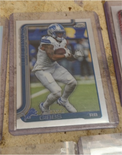 2025 Topps Chrome #101 Jahmyr Gibbs — front