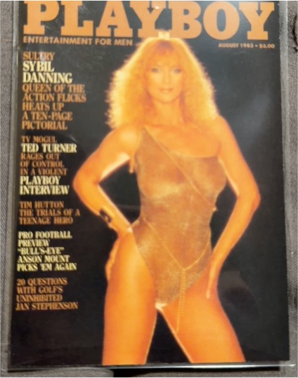 1983 Playboy August Sybil Danning Cover — front