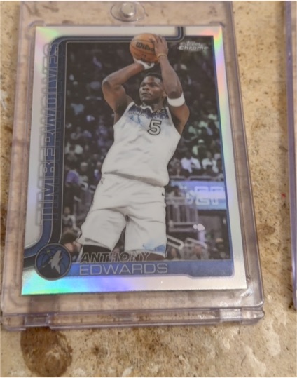 2025-26 Topps Chrome #151 Anthony Edwards — front