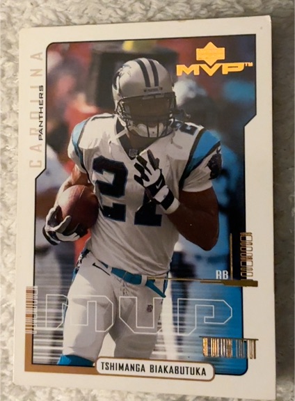 2000 Upper Deck MVP #26 Tshimanga Biakabutuka — front