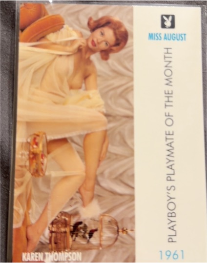 1961 Playboy Miss August Karen Thompson — front