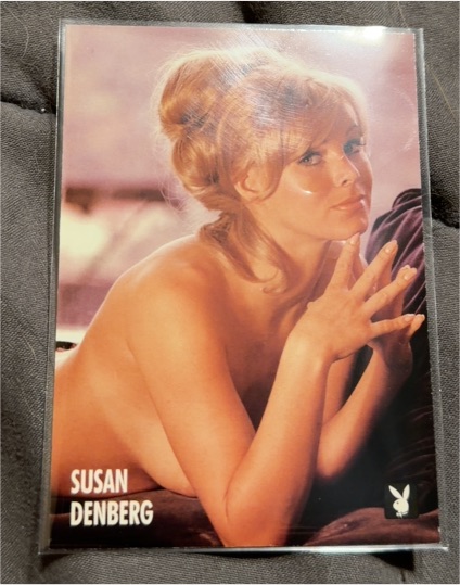 1996 Playboy Centerfold Collector Card August #38 Susan Denberg — front