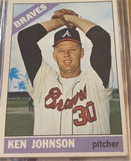 1966 Topps #466 Ken Johnson — front
