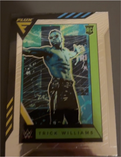 2022 Panini Chronicles WWE Flux #345 Trick Williams Rookie Card — front