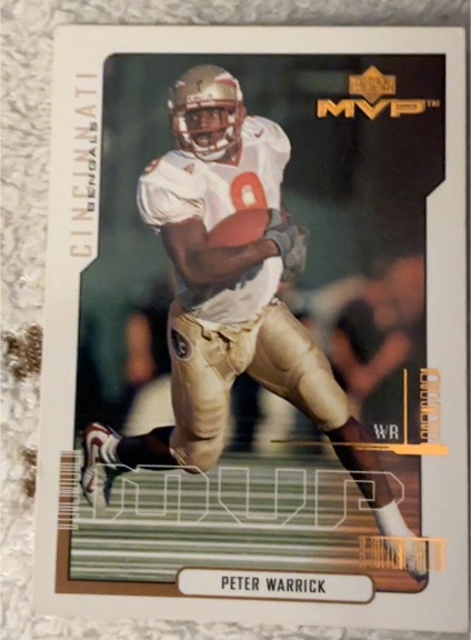 2000 Upper Deck MVP #188 Peter Warrick — front