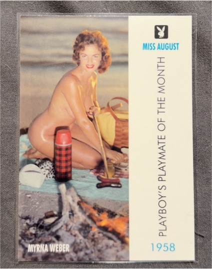 1958 Playboy Playmate of the Month August #Myrna Weber — front