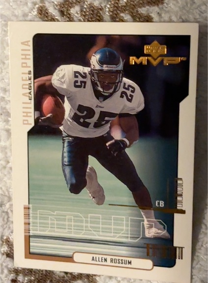 2000 Upper Deck MVP #129 Allen Rossum — front