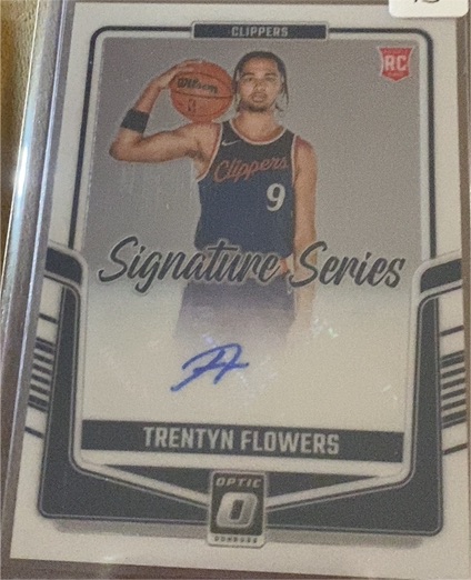 2024-25 Panini Donruss Optic Signature Series #SS-FLW Trentyn Flowers — front
