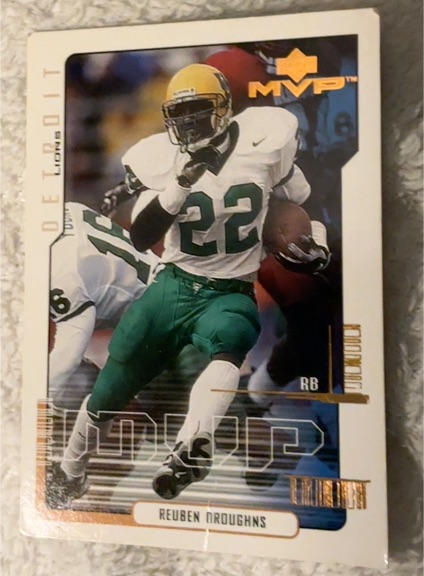 2000 Upper Deck MVP #204 Reuben Droughns — front