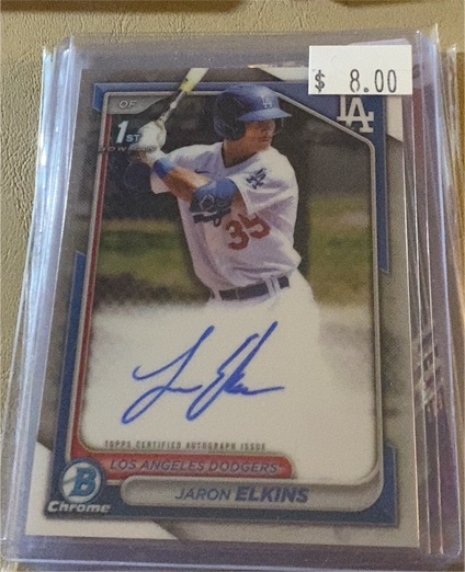 2024 Bowman Chrome #BCP-106 Jaron Elkins — front