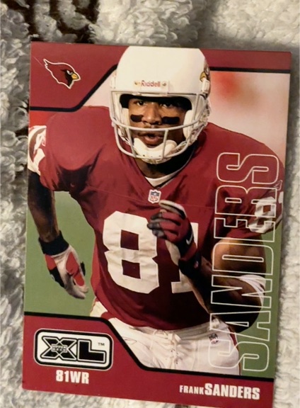 2002 Upper Deck XL #3 Frank Sanders — front