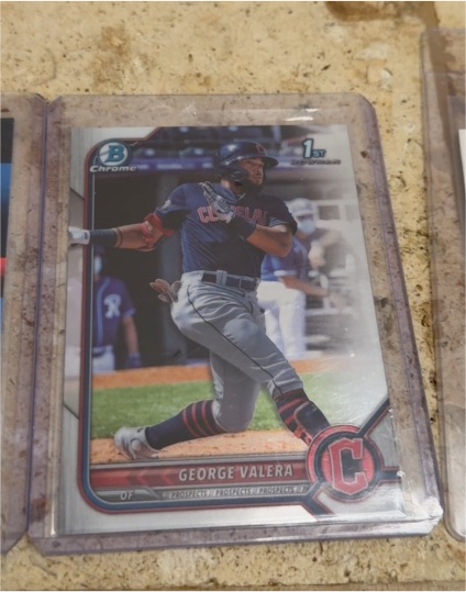 2022 Bowman Chrome Prospects #BCP-22 George Valera — front