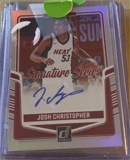 2024-25 Donruss Signature Series #SS-JCH Josh Christopher — front