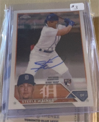 2023 Topps Chrome #RA-SW Steele Walker — front