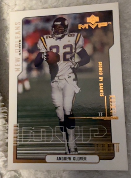 2000 Upper Deck MVP #107 Andrew Glover — front