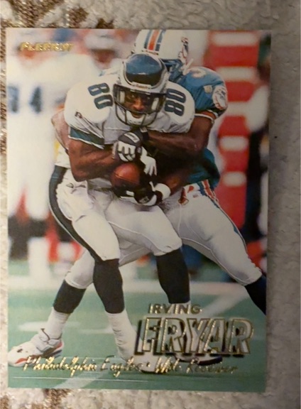 1997 Fleer #382 Irving Fryar Philadelphia Eagles — front