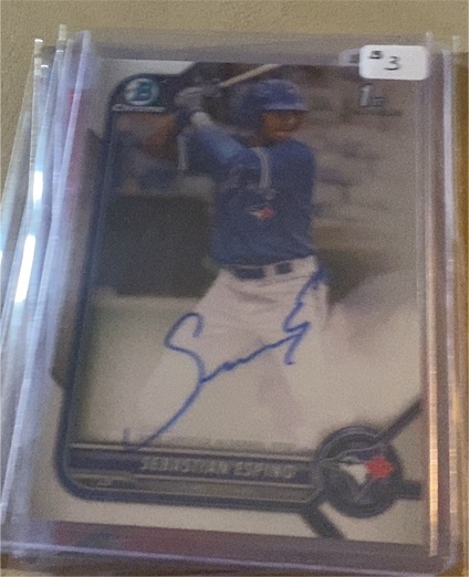 2022 Bowman Chrome #CPA-SE Sebastian Espino — front