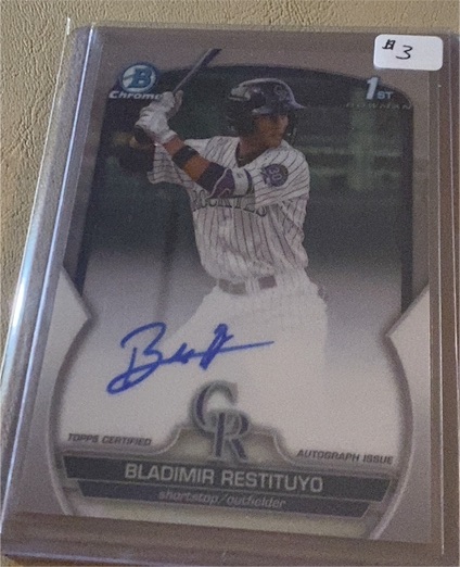 2023 Bowman Chrome #CPA-BR Bladimir Restituyo — front