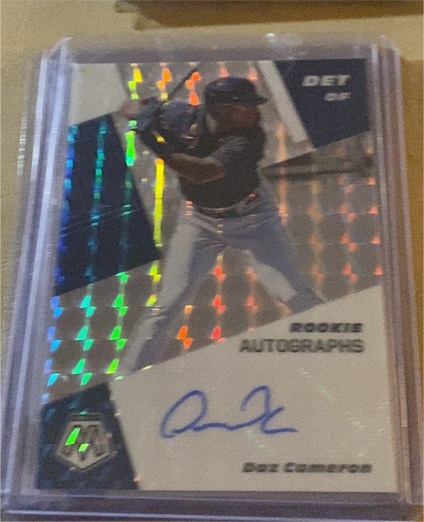 2021 Panini Mosaic Rookie Autographs #RAM-DC Daz Cameron — front