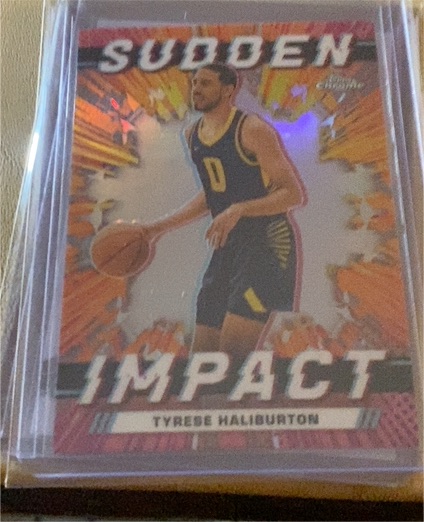 2023-24 Topps Chrome Sudden Impact #SI-15 Tyrese Haliburton — front