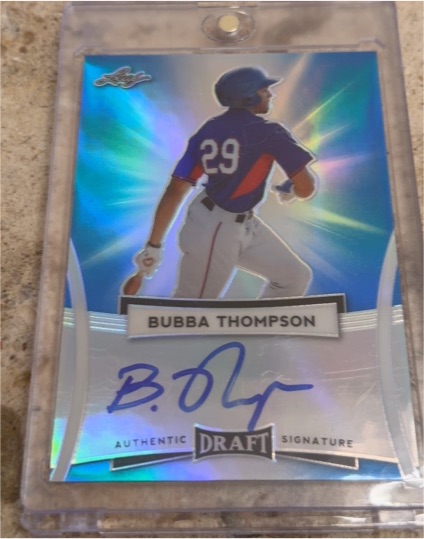 2017 Leaf Draft Bubba Thompson — front