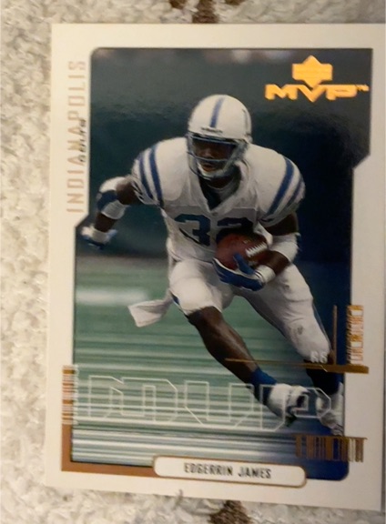 2000 Upper Deck MVP #67 Edgerrin James — front