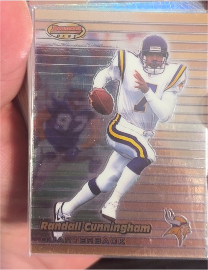 1999 Bowman's Best #55 Randall Cunningham — front