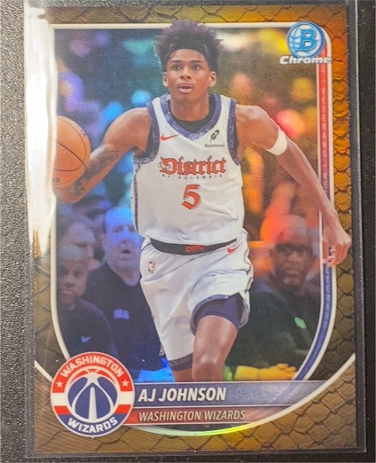 2025-26 Bowman Chrome #BCV-178 AJ Johnson — front