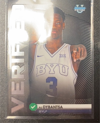 2025 Topps Bowman Chrome #BV-1 AJ Dybantsa — front