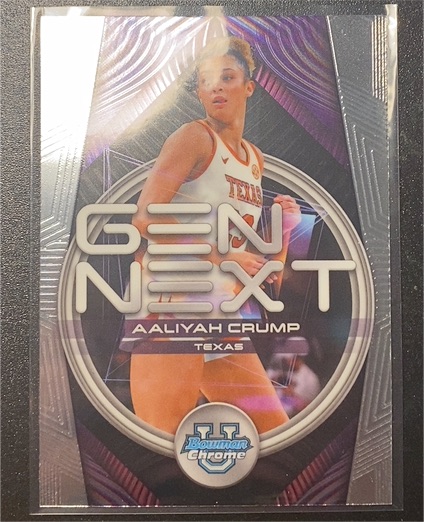 2025-26 Bowman Chrome #GN-12 Aaliyah Crump Gen Next — front