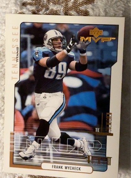 2000 Upper Deck MVP #178 Frank Wycheck — front