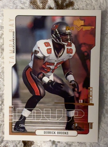 2000 Upper Deck MVP #170 Derrick Brooks — front