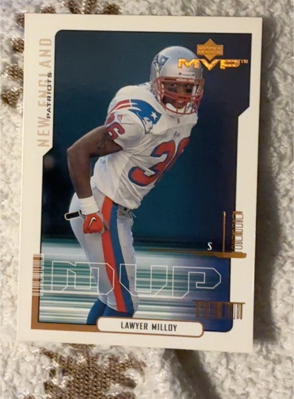 2000 Upper Deck MVP #101 Lawyer Milloy — front