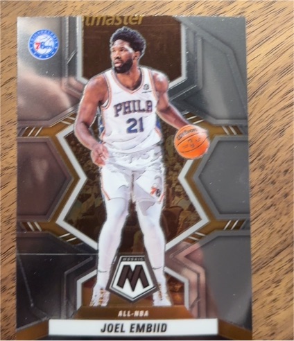2021-22 Panini Mosaic #290 Joel Embiid All-NBA — front