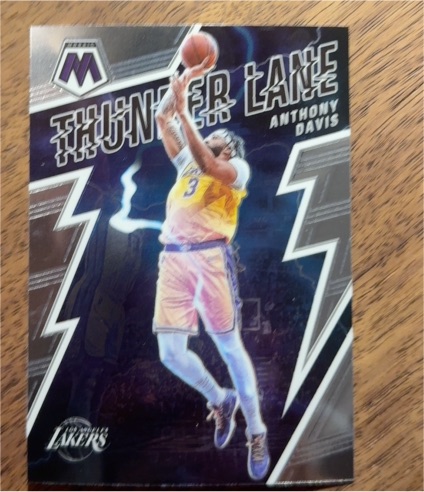 2021-22 Panini Mosaic Thunder Lane #3 Anthony Davis — front