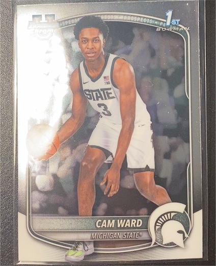 2025-26 Bowman Chrome U #BCP-53 Cam Ward — front