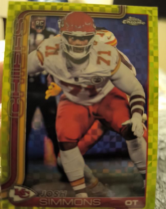2025 Topps Chrome #304 Josh Simmons — front