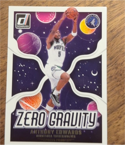 2024-25 Donruss #7 Anthony Edwards Zero Gravity — front