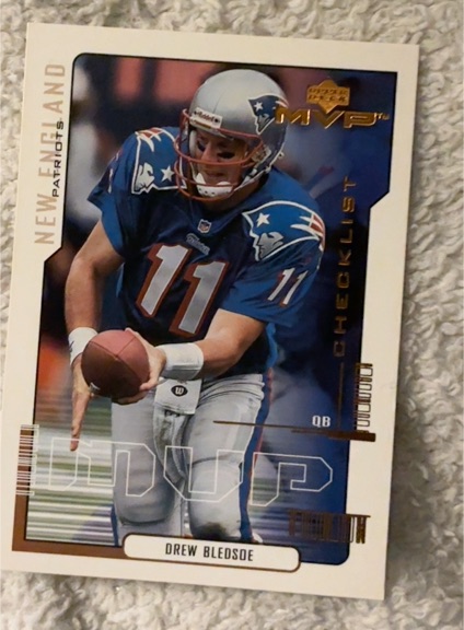 2000 Upper Deck MVP #218 Drew Bledsoe — front
