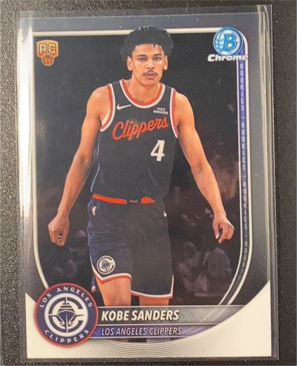 2025-26 Bowman Chrome #BCV-47 Kobe Sanders — front